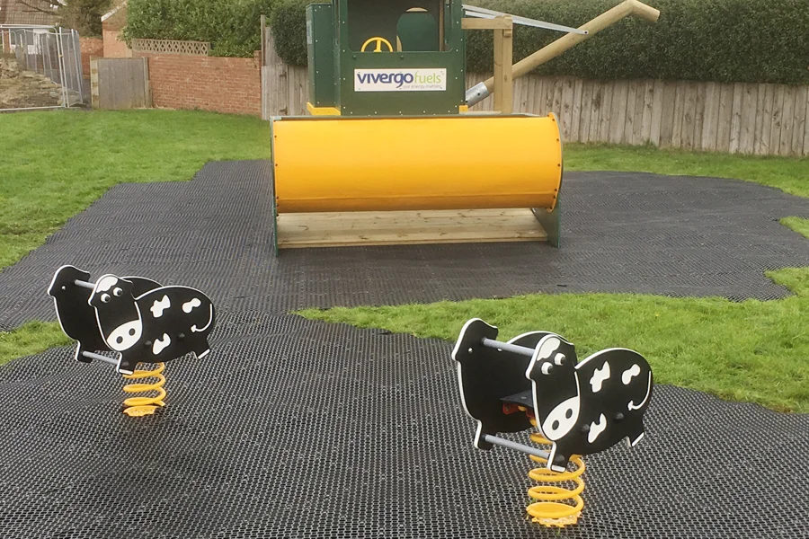 Cow springer playground equipment childrens spring rider