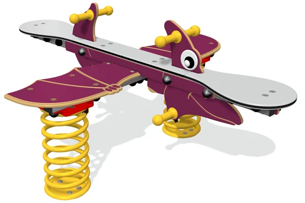 Dinosaur spring rider playground equipment