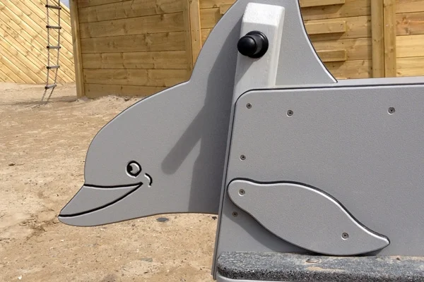 Dolphin rocker spring rider playground
