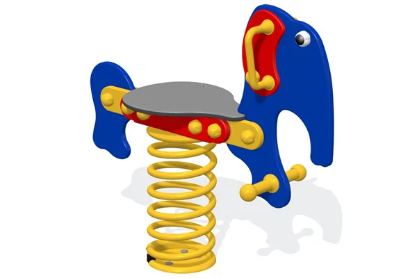 Elephant spring rider playground equipment