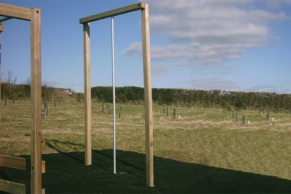 Metal climbing pole outdoor playground equipment