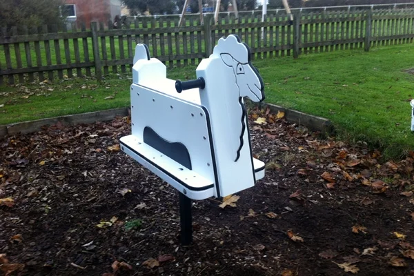 Spring ride sheep childrens play equipment