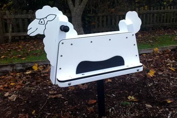 Spring ride sheep playground equipment
