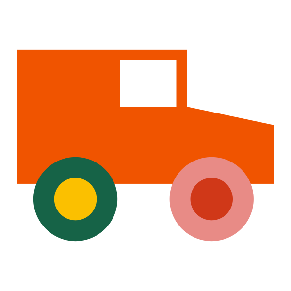 Illustration representing vehicle outdoor play equipment